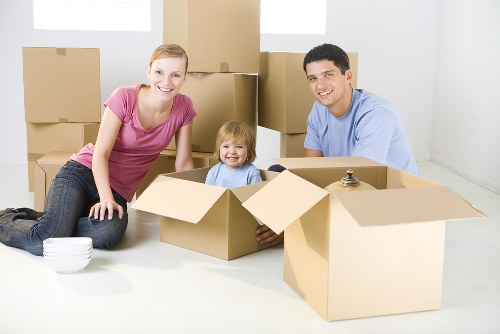 Loading a removal van for a central London relocation in Mayfair