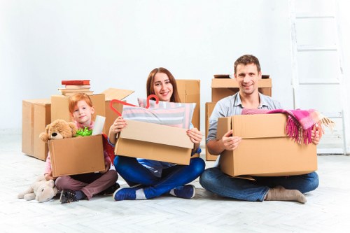 Careful removal of bulky furniture from a central London property