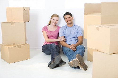 Careful loading of household items for removals in Mayfair