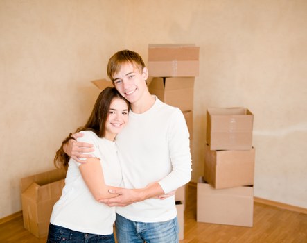 Careful loading of household items for a Mayfair move