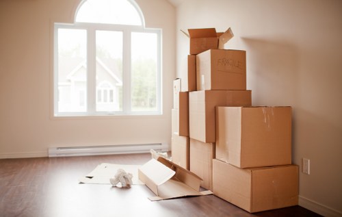 Residential moving truck support for a Mayfair apartment or townhouse move