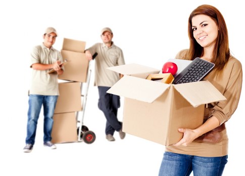Final stage of a house removal with boxes in a Mayfair property