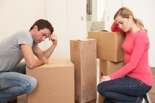 Professional removals team handling access and parking challenges in central London